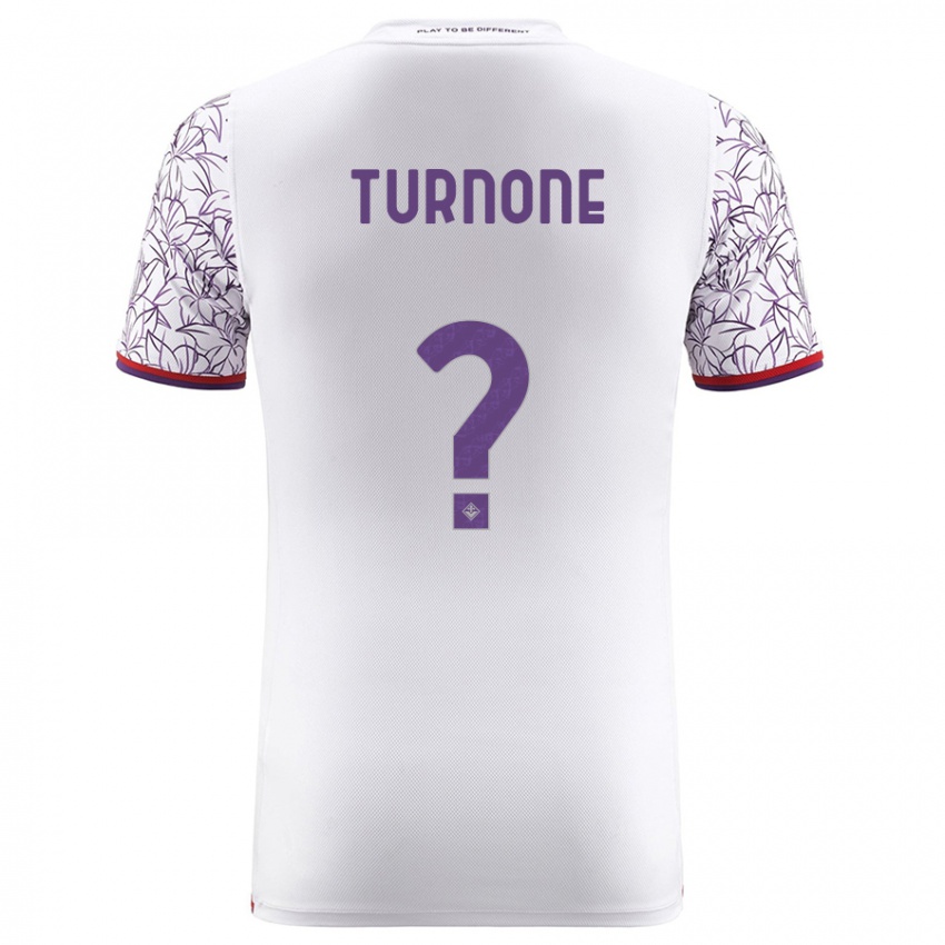 Hombre Camiseta Niccolò Turnone #0 Blanco 2ª Equipación 2023/24 La Camisa