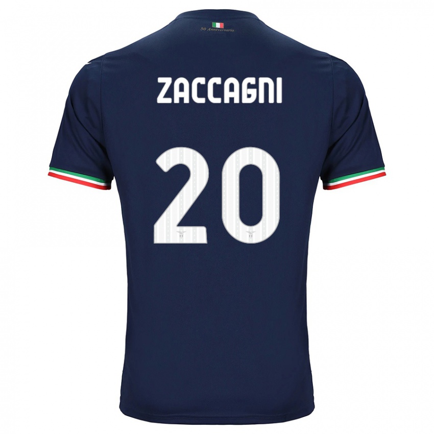 Hombre Camiseta Mattia Zaccagni #20 Armada 2ª Equipación 2023/24 La Camisa