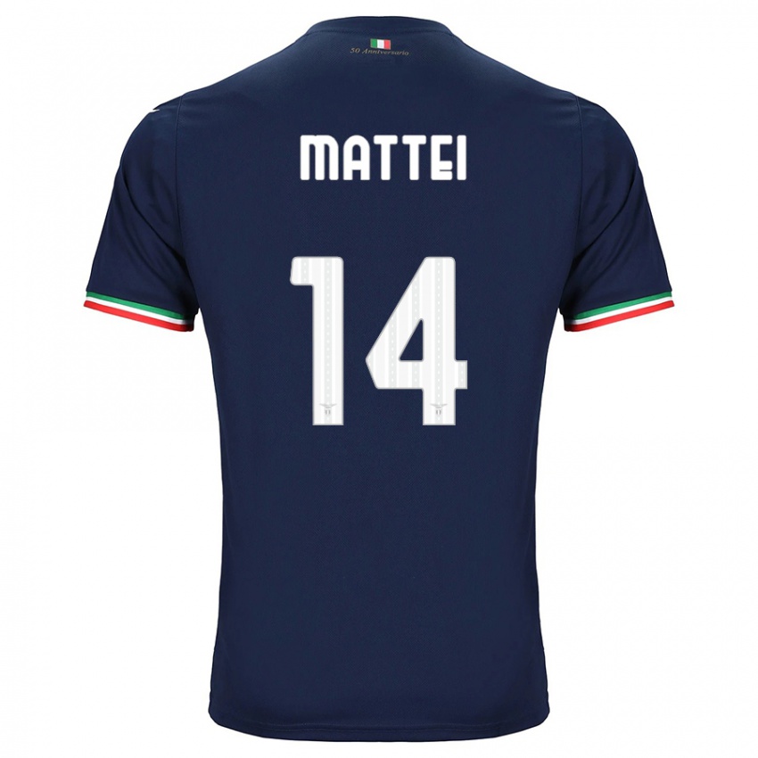 Hombre Camiseta Sarah Mattei #14 Armada 2ª Equipación 2023/24 La Camisa