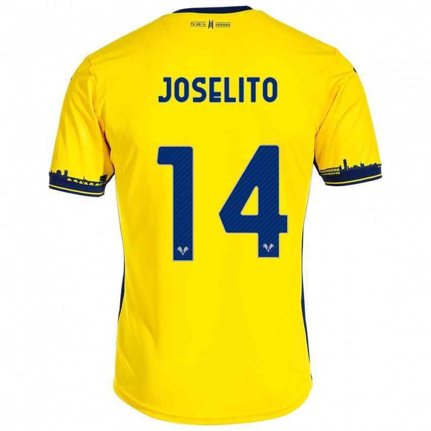 Hombre Camiseta Joselito #14 Amarillo 2ª Equipación 2023/24 La Camisa