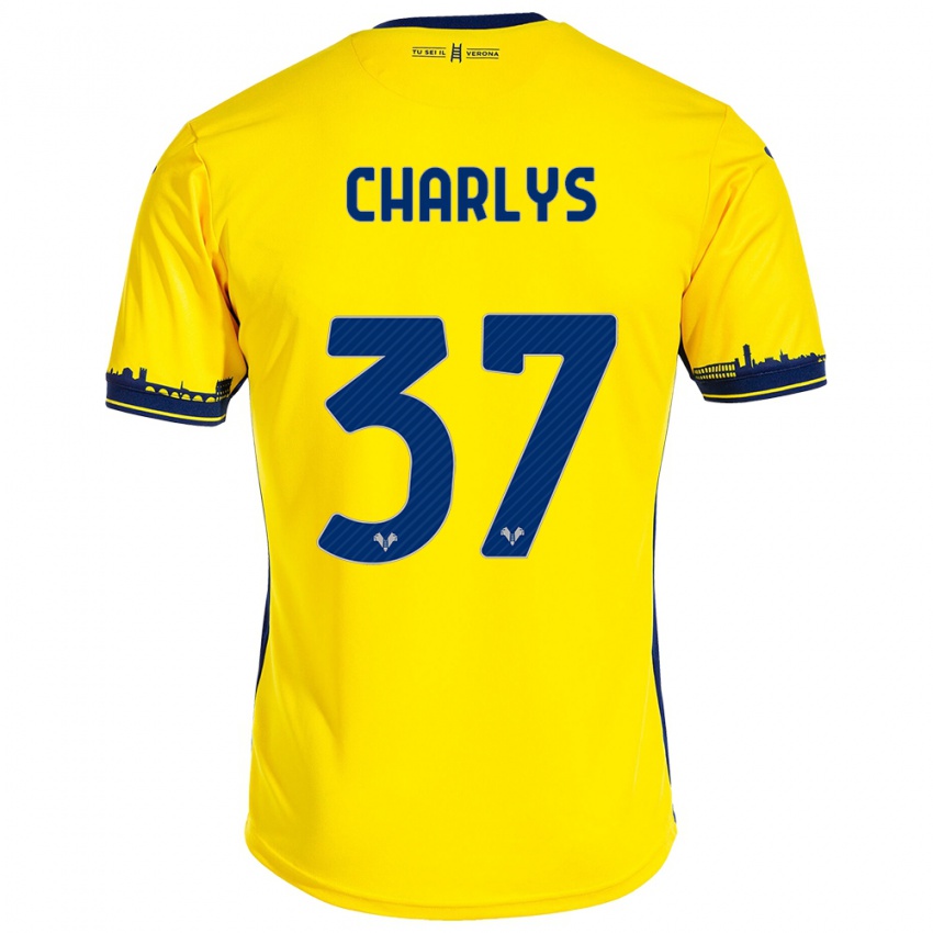 Hombre Camiseta Charlys #37 Amarillo 2ª Equipación 2023/24 La Camisa