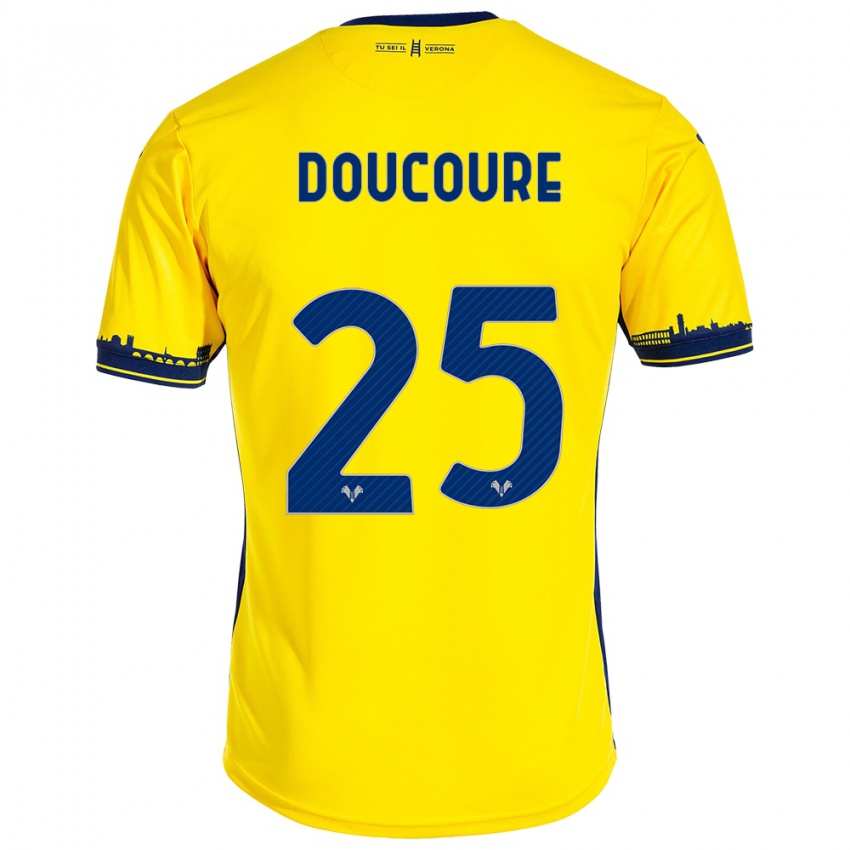 Hombre Camiseta Mamedi Doucouré #25 Amarillo 2ª Equipación 2023/24 La Camisa