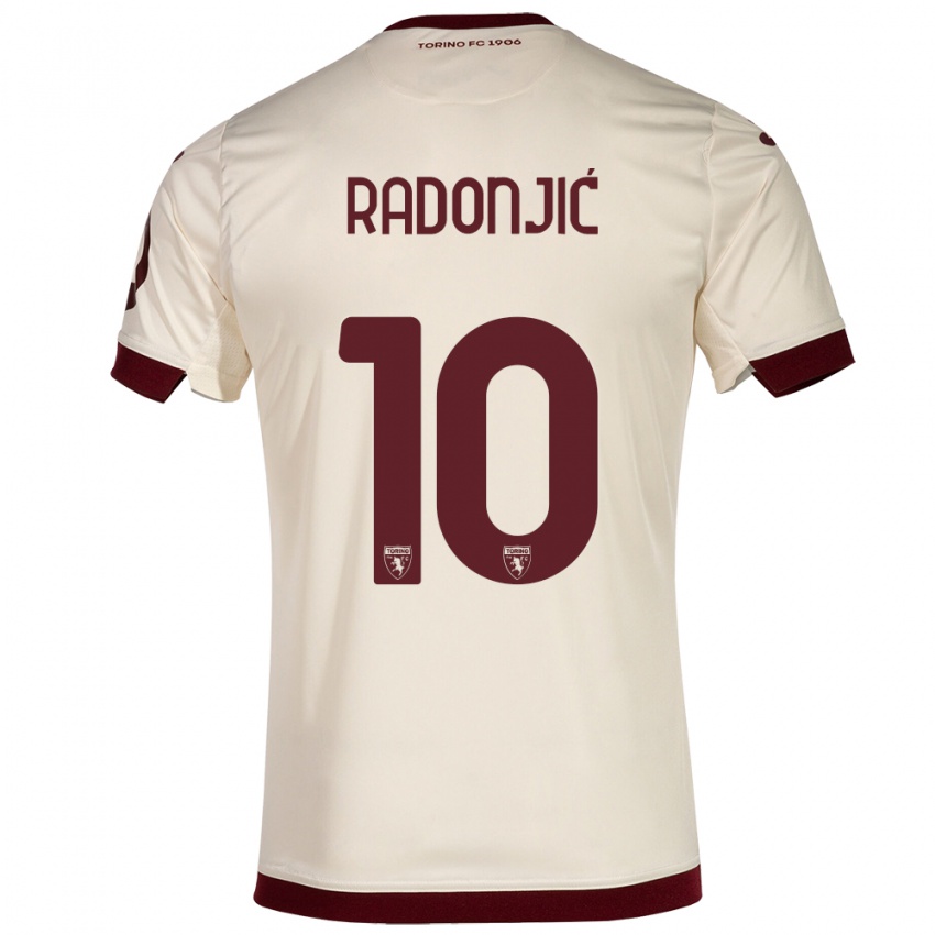 Hombre Camiseta Nemanja Radonjic #10 Champán 2ª Equipación 2023/24 La Camisa