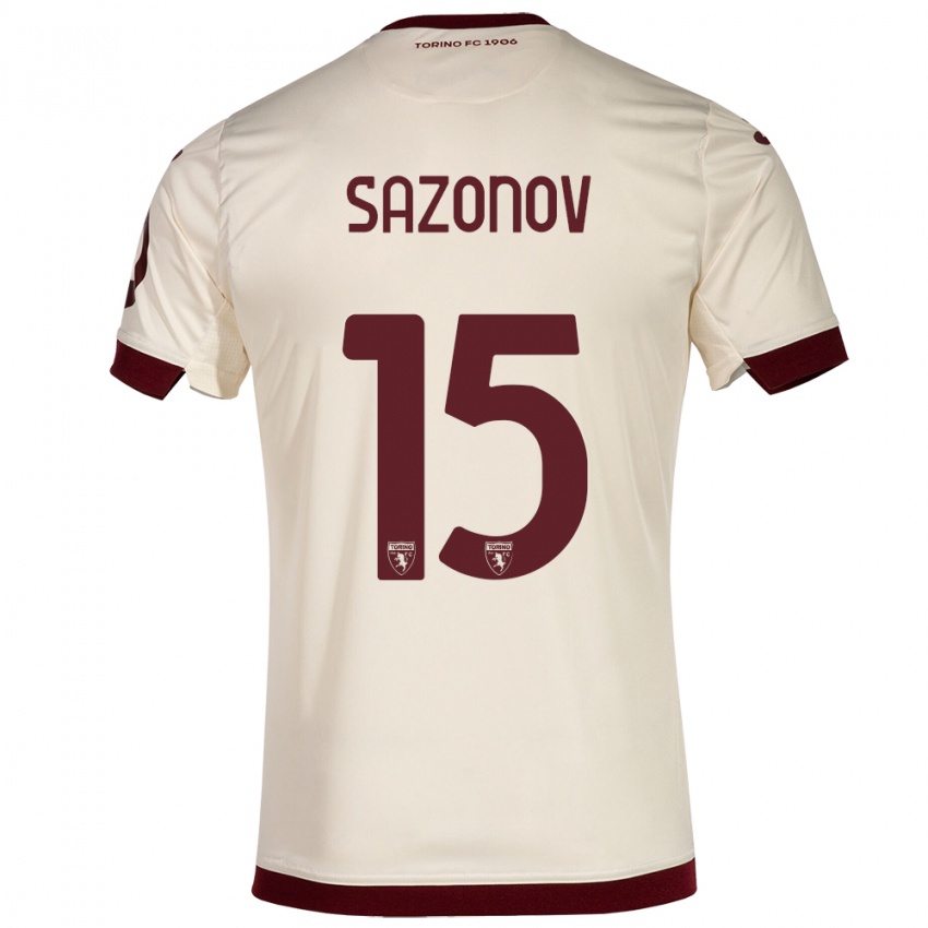 Hombre Camiseta Saba Sazonov #15 Champán 2ª Equipación 2023/24 La Camisa