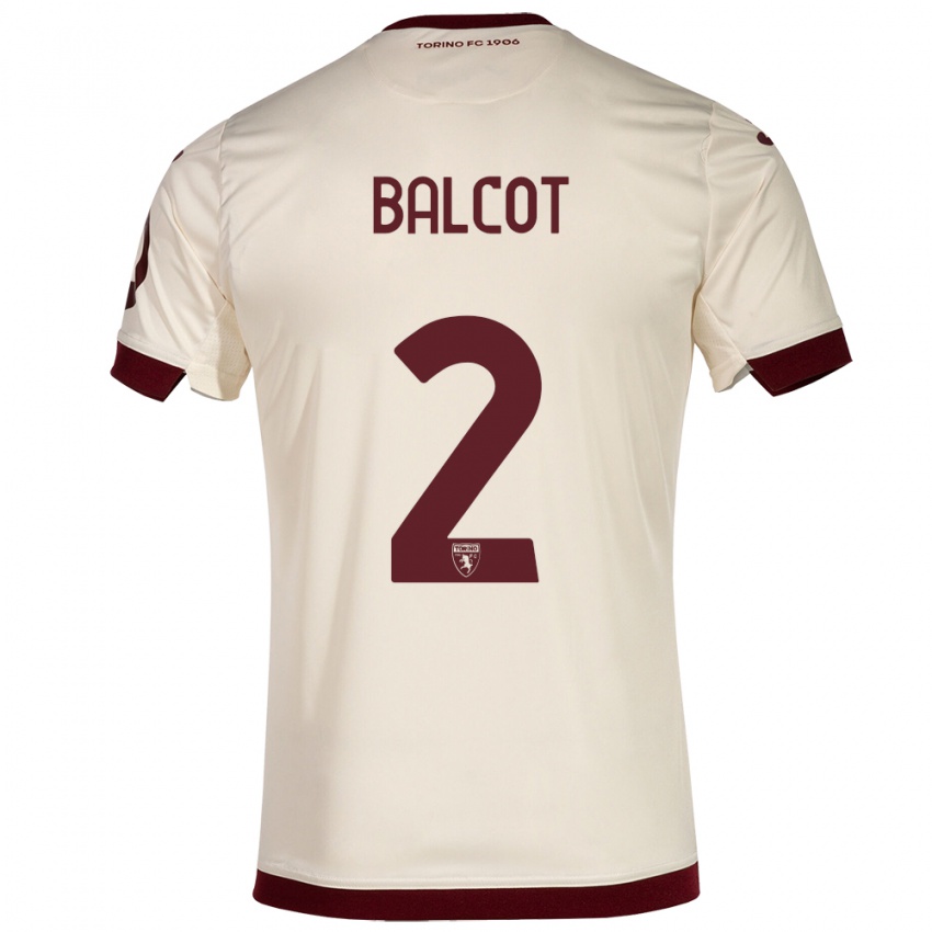 Hombre Camiseta Côme Bianay Balcot #2 Champán 2ª Equipación 2023/24 La Camisa
