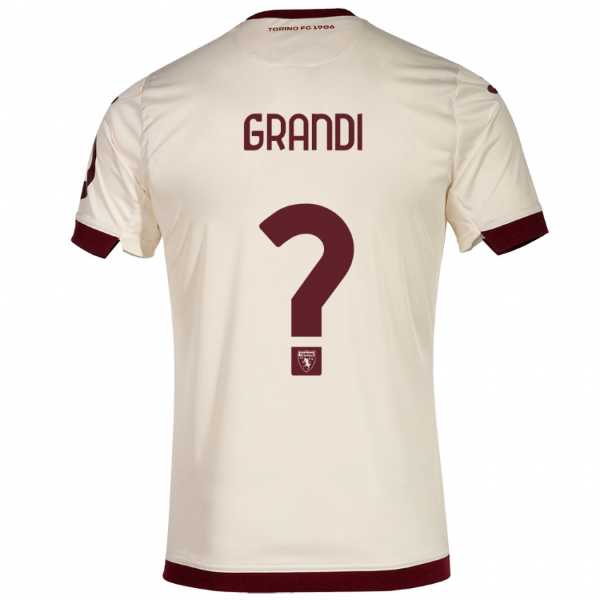 Hombre Camiseta Lorenzo Grandi #0 Champán 2ª Equipación 2023/24 La Camisa