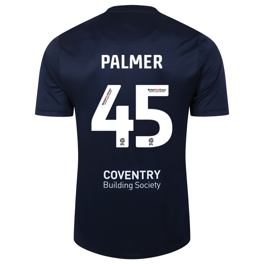 Hombre Camiseta Kasey Palmer #45 Rojo Azul Marino 2ª Equipación 2023/24 La Camisa