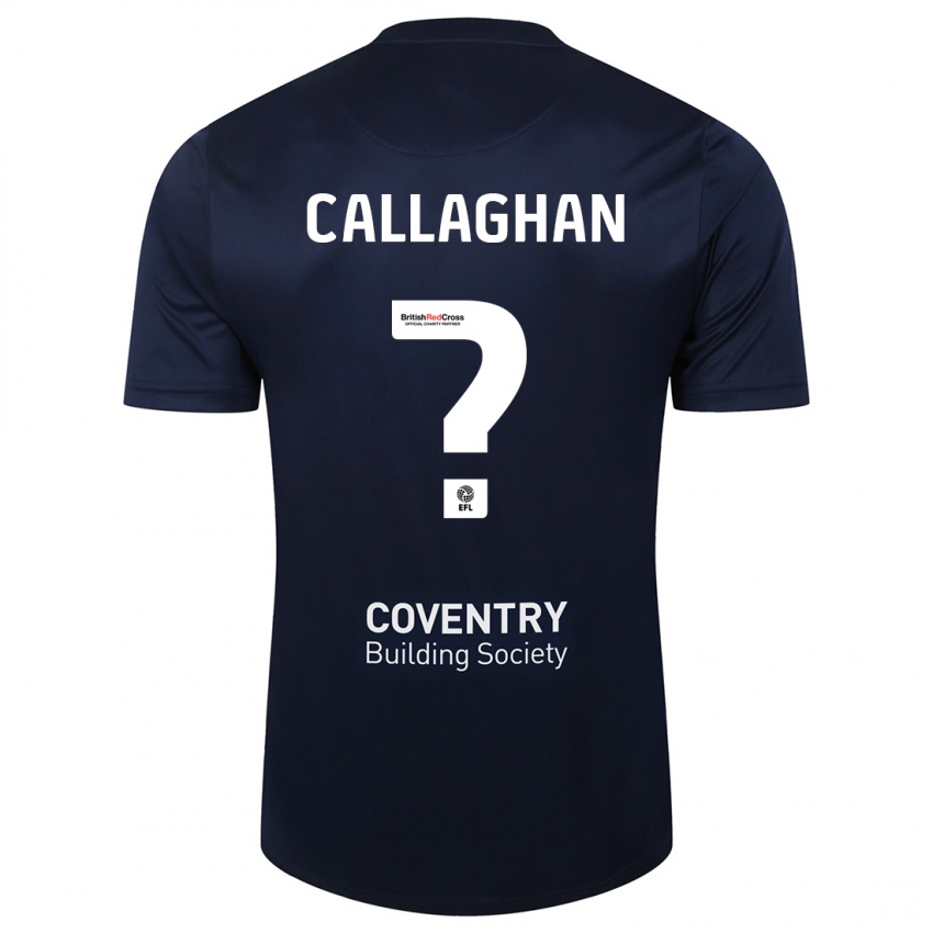 Hombre Camiseta Charlie Callaghan #0 Rojo Azul Marino 2ª Equipación 2023/24 La Camisa