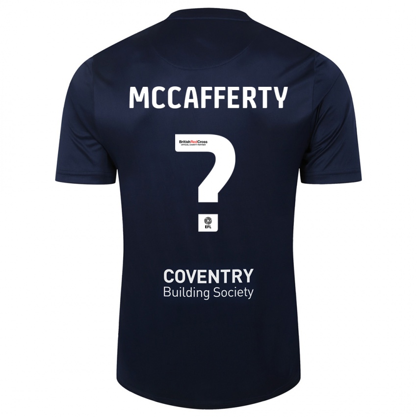 Hombre Camiseta Lewys Mccafferty #0 Rojo Azul Marino 2ª Equipación 2023/24 La Camisa