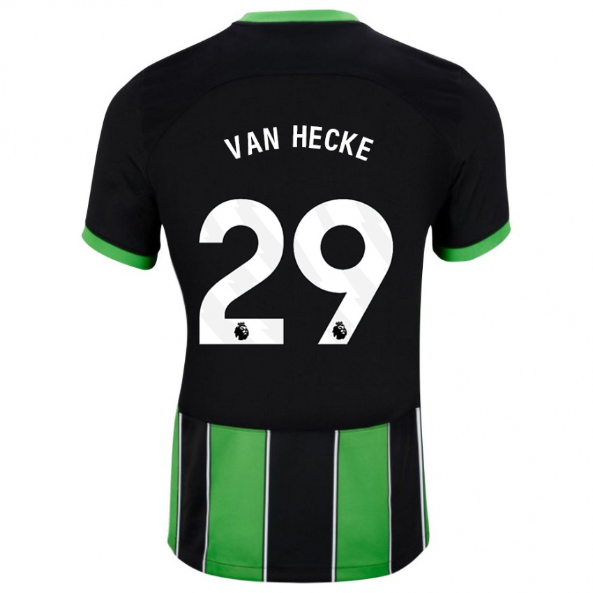 Hombre Camiseta Jan Paul Van Hecke #29 Verde Negro 2ª Equipación 2023/24 La Camisa