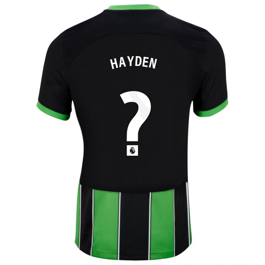 Hombre Camiseta Matthew Hayden #0 Verde Negro 2ª Equipación 2023/24 La Camisa