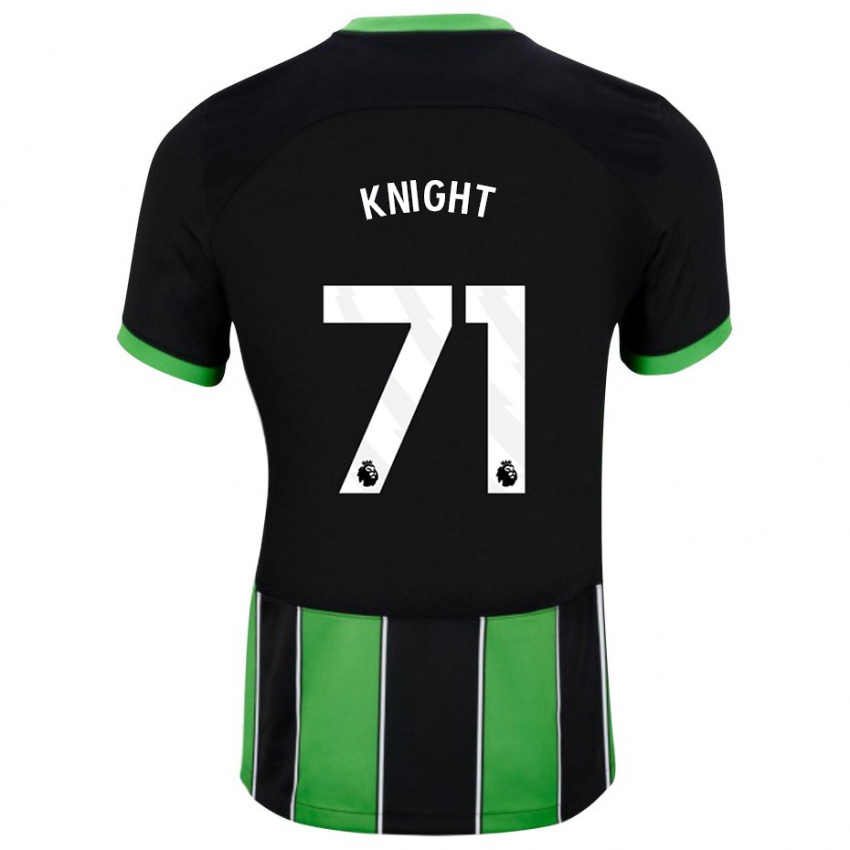 Hombre Camiseta Joe Knight #71 Verde Negro 2ª Equipación 2023/24 La Camisa