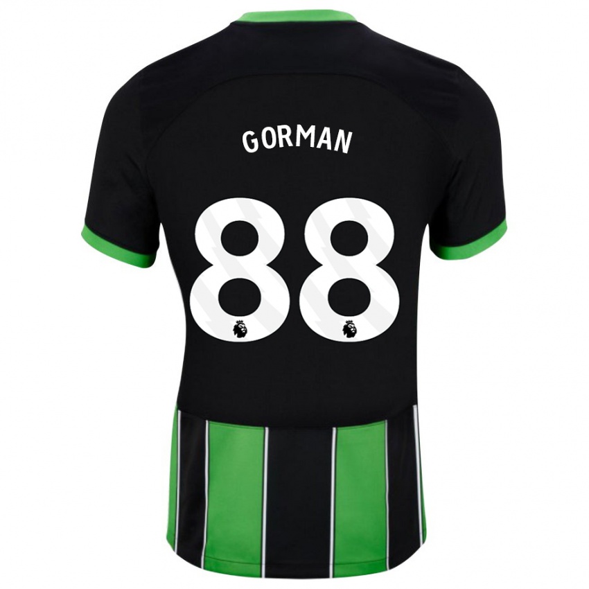Hombre Camiseta Ronnie Gorman #88 Verde Negro 2ª Equipación 2023/24 La Camisa