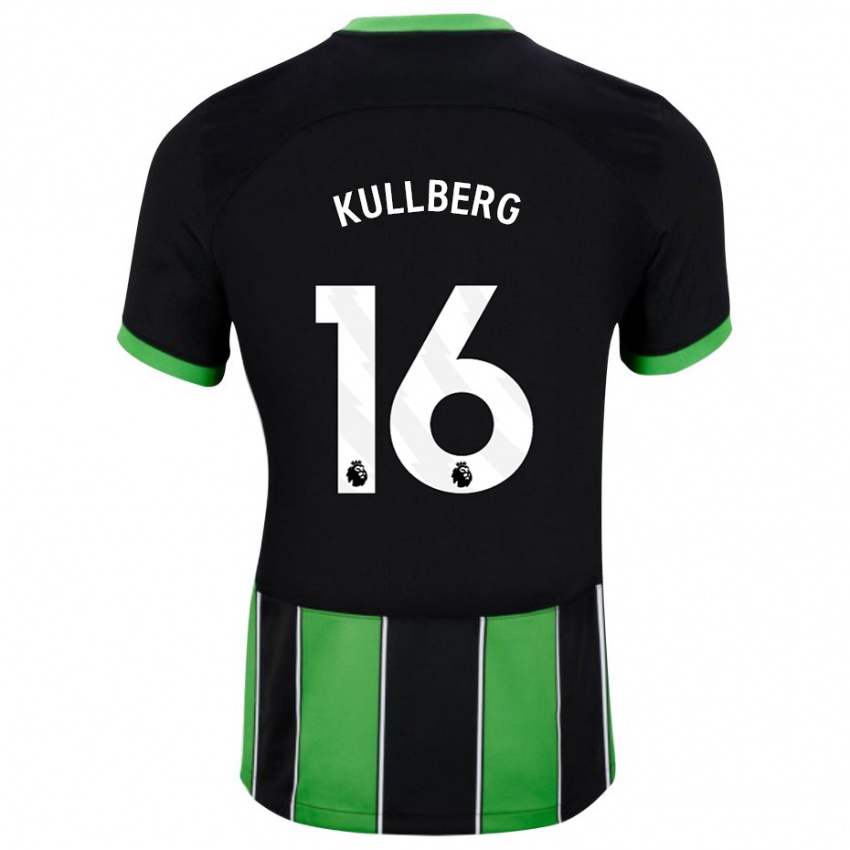 Hombre Camiseta Emma Nanny Charlotte Kullberg #16 Verde Negro 2ª Equipación 2023/24 La Camisa