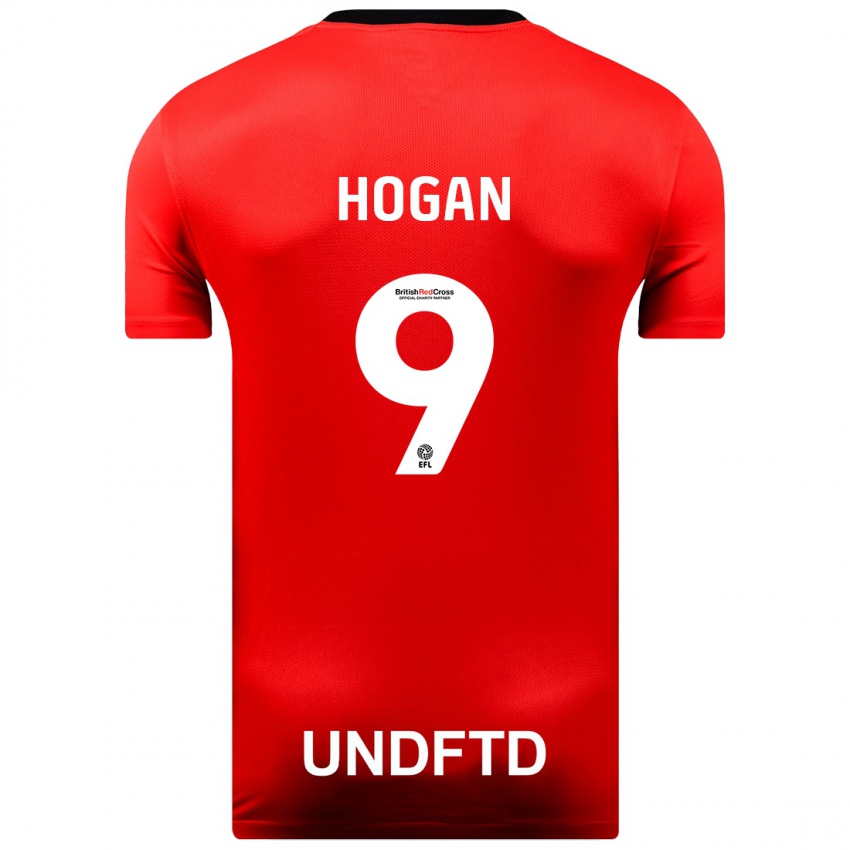 Hombre Camiseta Scott Hogan #9 Rojo 2ª Equipación 2023/24 La Camisa