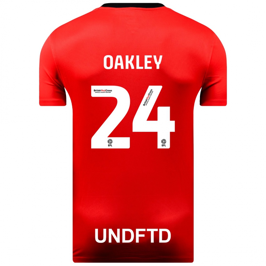 Hombre Camiseta Marcel Oakley #24 Rojo 2ª Equipación 2023/24 La Camisa