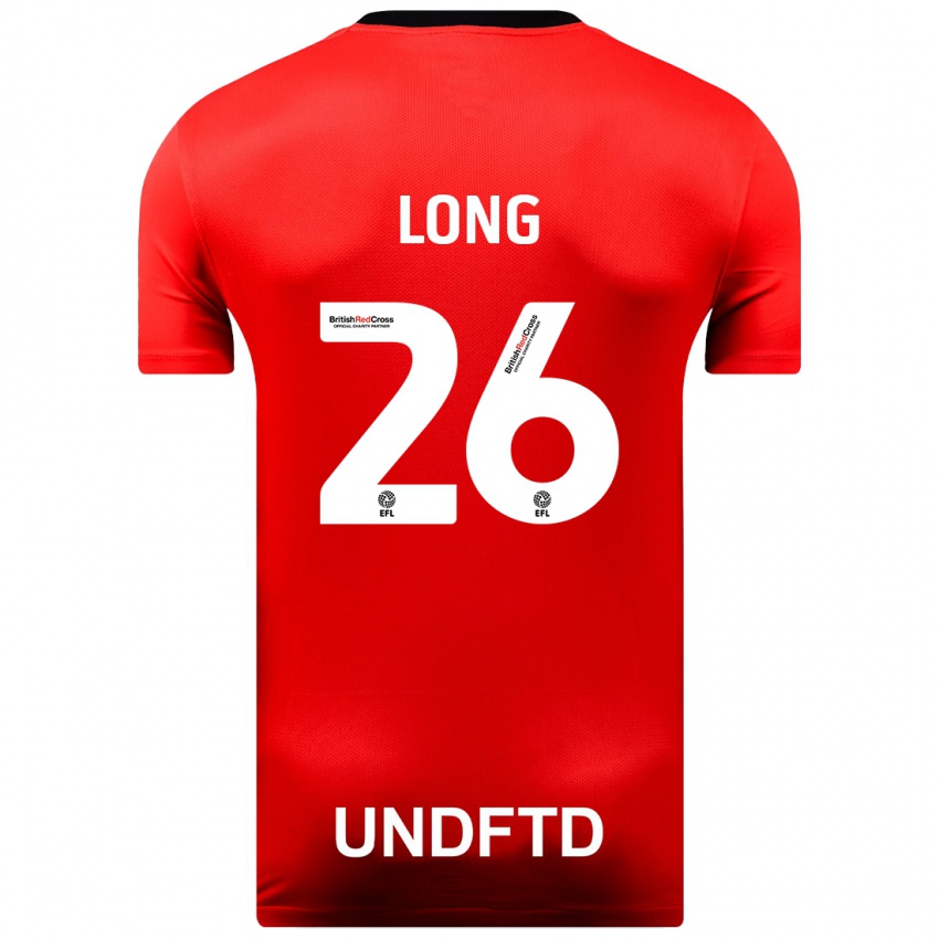 Hombre Camiseta Kevin Long #26 Rojo 2ª Equipación 2023/24 La Camisa