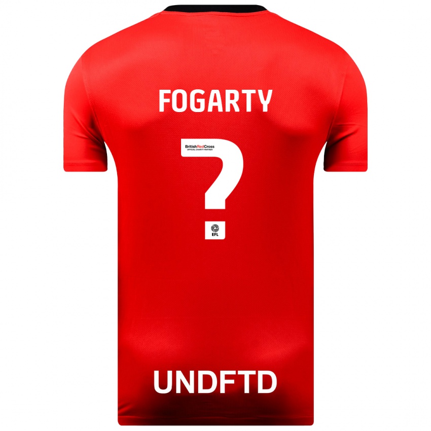 Hombre Camiseta Tom Fogarty #0 Rojo 2ª Equipación 2023/24 La Camisa