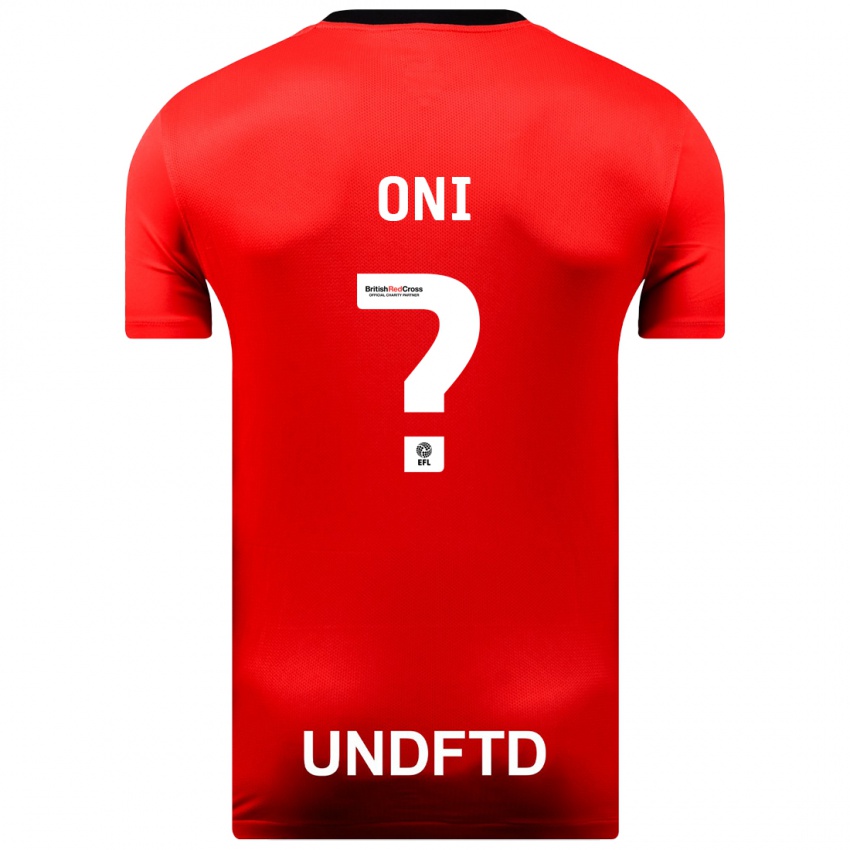 Hombre Camiseta Ifeoluwa Oni #0 Rojo 2ª Equipación 2023/24 La Camisa