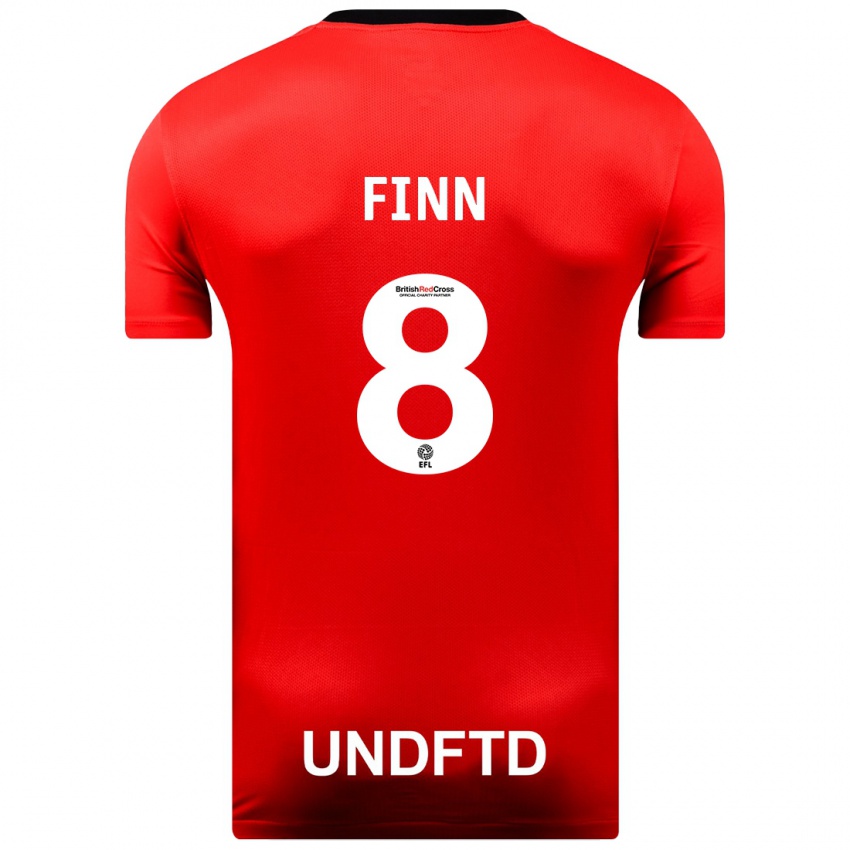Hombre Camiseta Jamie Finn #8 Rojo 2ª Equipación 2023/24 La Camisa