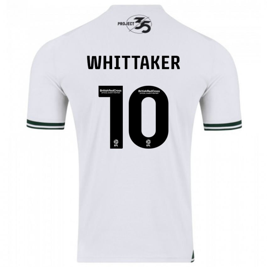 Hombre Camiseta Morgan Whittaker #10 Blanco 2ª Equipación 2023/24 La Camisa