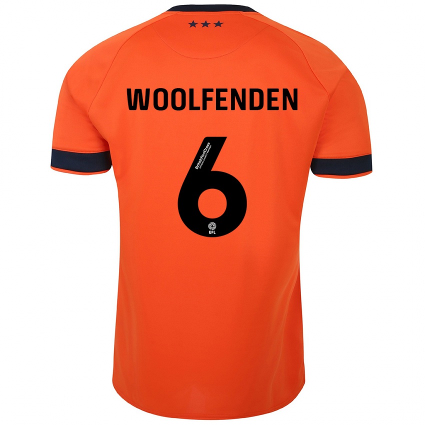 Hombre Camiseta Luke Woolfenden #6 Naranja 2ª Equipación 2023/24 La Camisa
