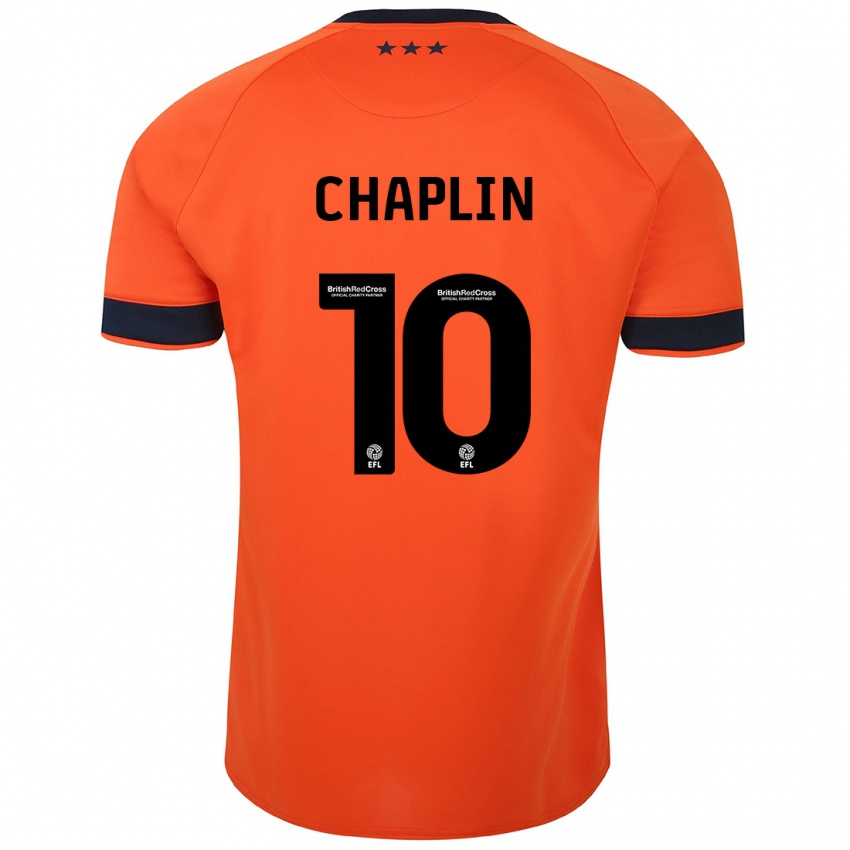 Hombre Camiseta Conor Chaplin #10 Naranja 2ª Equipación 2023/24 La Camisa