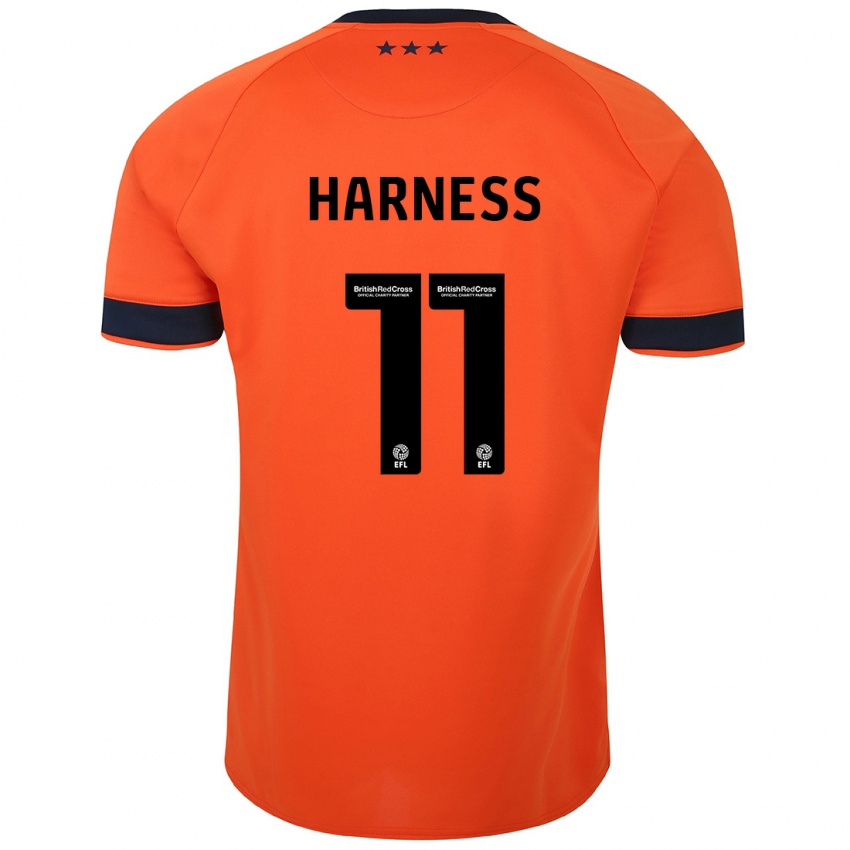 Hombre Camiseta Marcus Harness #11 Naranja 2ª Equipación 2023/24 La Camisa