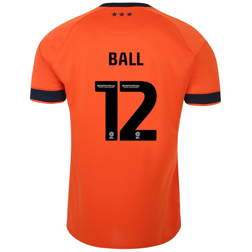 Hombre Camiseta Dominic Ball #12 Naranja 2ª Equipación 2023/24 La Camisa