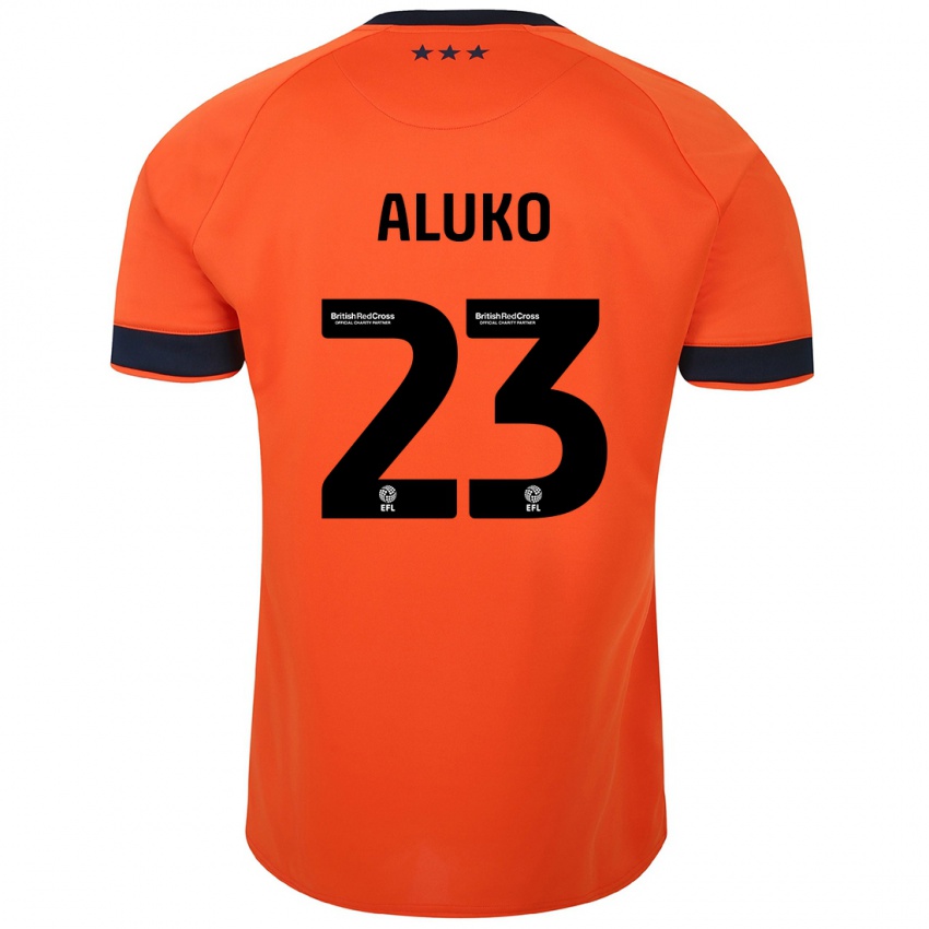 Hombre Camiseta Sone Aluko #23 Naranja 2ª Equipación 2023/24 La Camisa