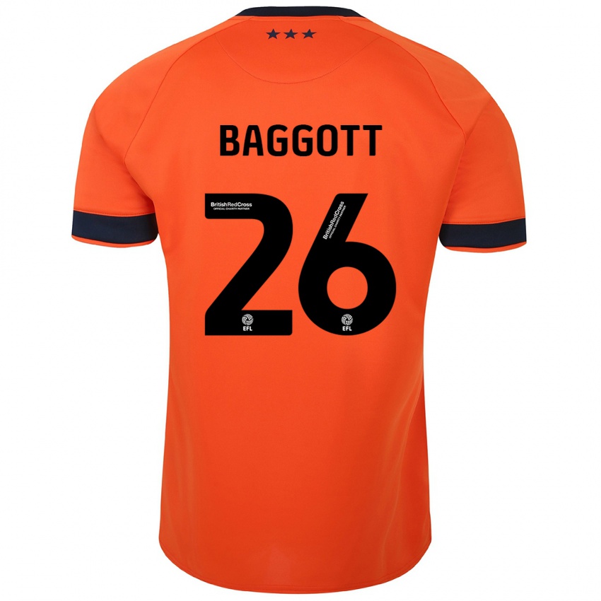 Hombre Camiseta Elkan Baggott #26 Naranja 2ª Equipación 2023/24 La Camisa