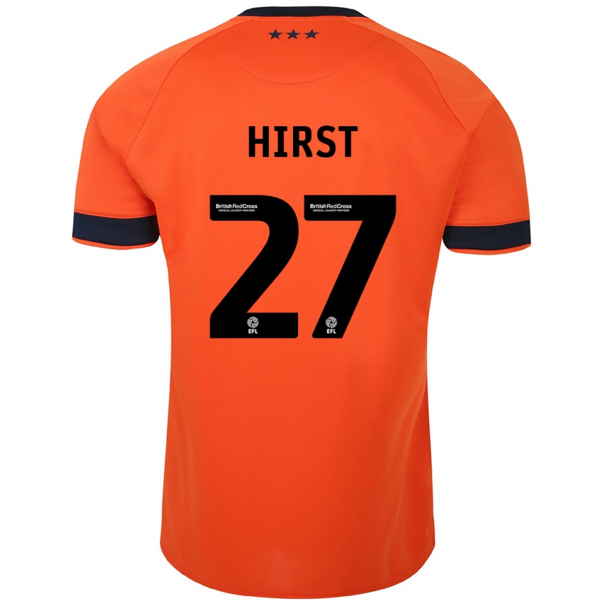 Hombre Camiseta George Hirst #27 Naranja 2ª Equipación 2023/24 La Camisa