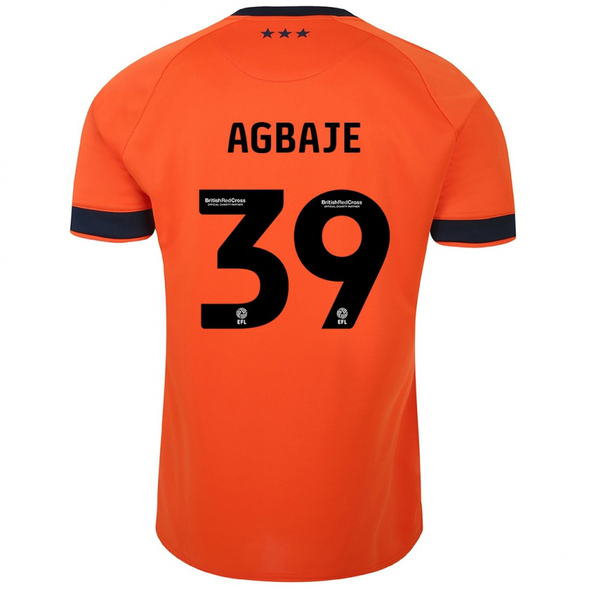 Hombre Camiseta Edwin Agbaje #39 Naranja 2ª Equipación 2023/24 La Camisa