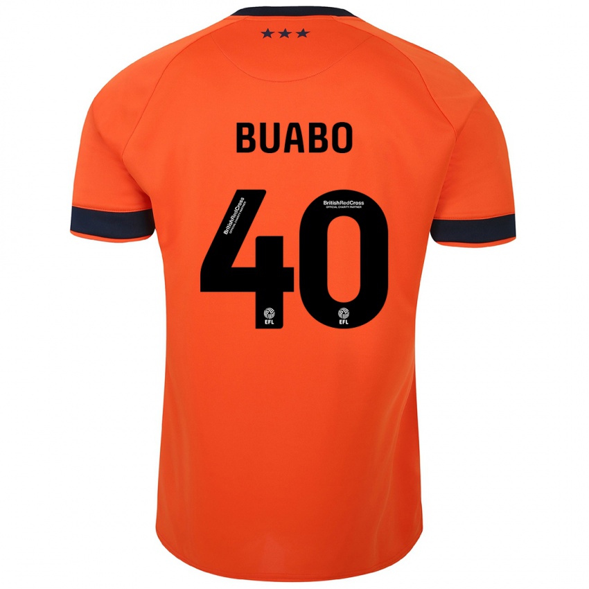 Hombre Camiseta Gerard Buabo #40 Naranja 2ª Equipación 2023/24 La Camisa