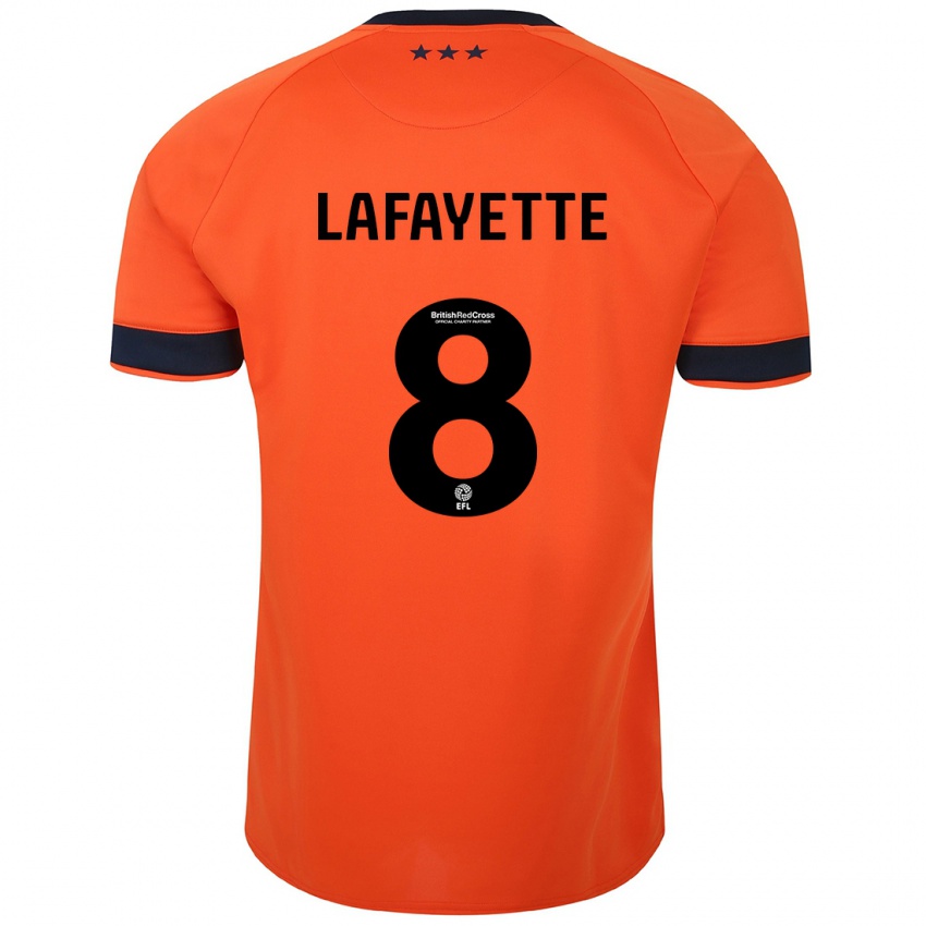 Hombre Camiseta Abbie Lafayette #8 Naranja 2ª Equipación 2023/24 La Camisa