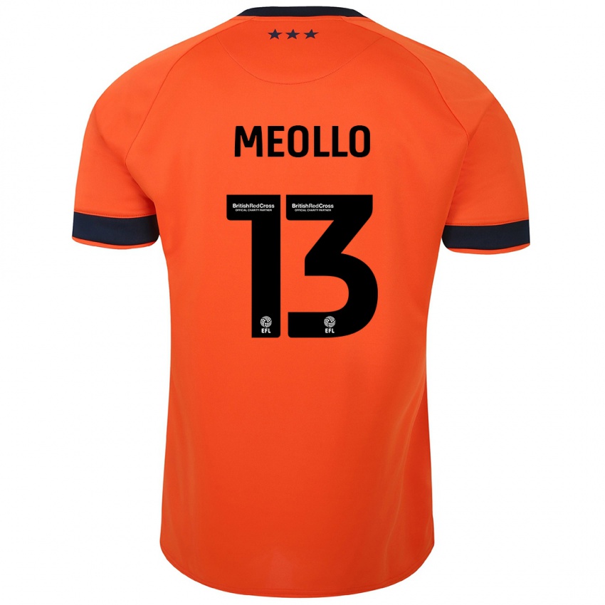 Hombre Camiseta Nina Meollo #13 Naranja 2ª Equipación 2023/24 La Camisa