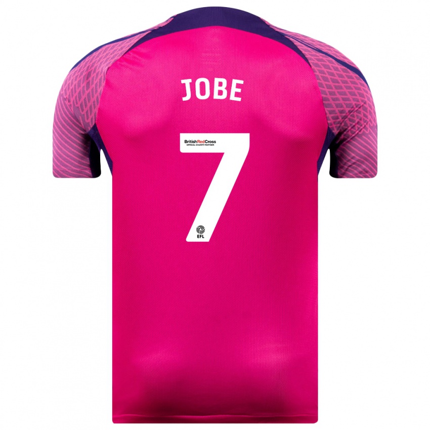 Hombre Camiseta Jobe Bellingham #7 Morado 2ª Equipación 2023/24 La Camisa
