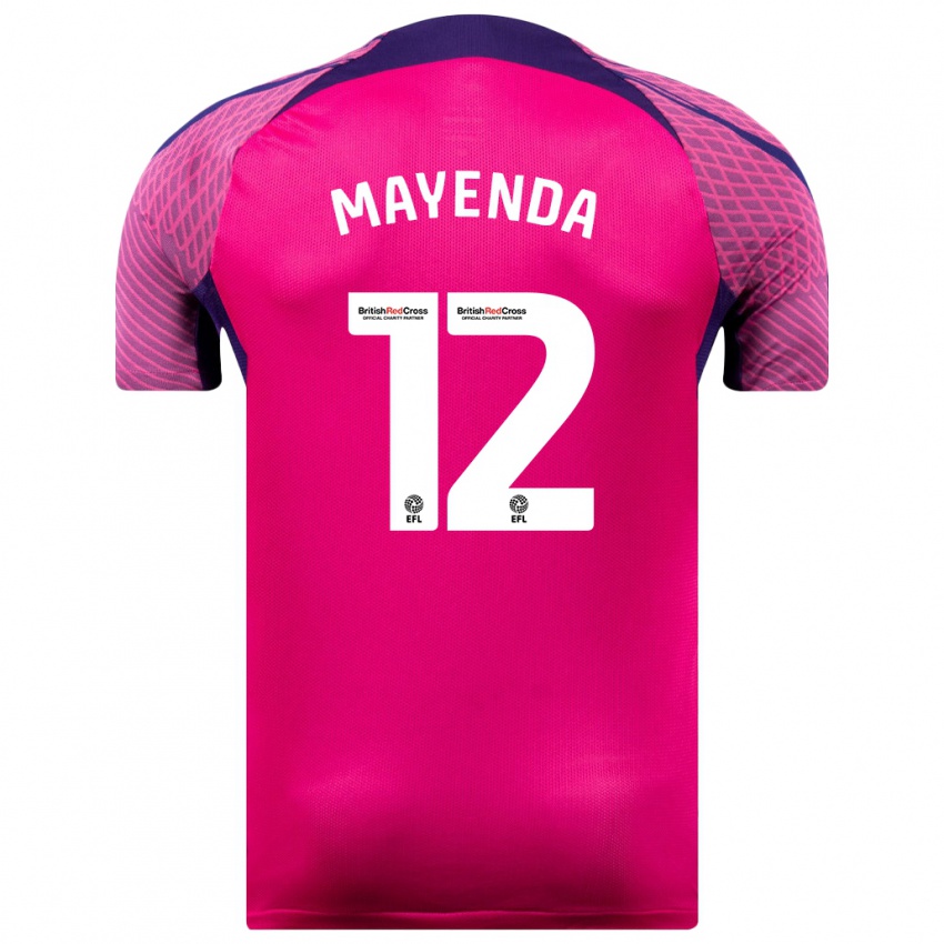 Hombre Camiseta Eliezer Mayenda #12 Morado 2ª Equipación 2023/24 La Camisa