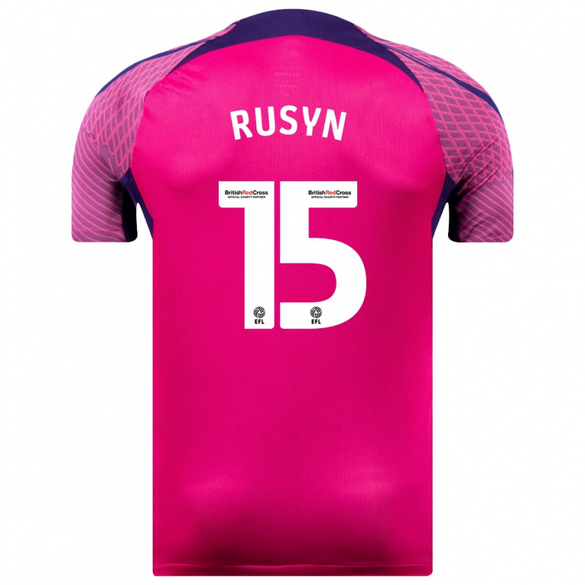 Hombre Camiseta Nazariy Rusyn #15 Morado 2ª Equipación 2023/24 La Camisa