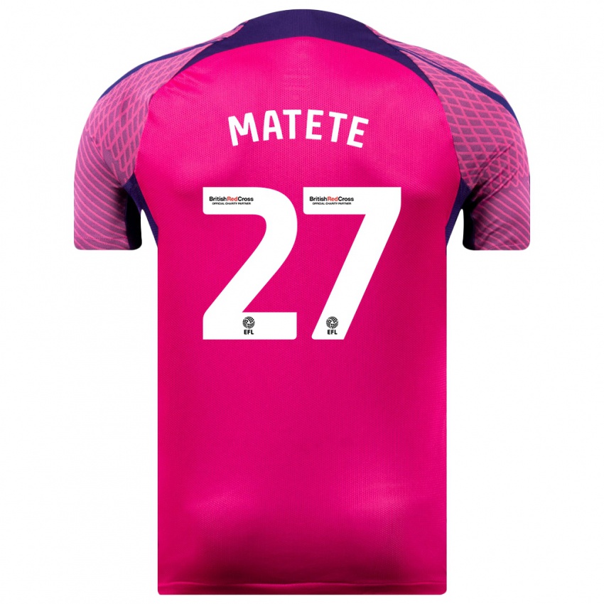 Hombre Camiseta Jay Matete #27 Morado 2ª Equipación 2023/24 La Camisa