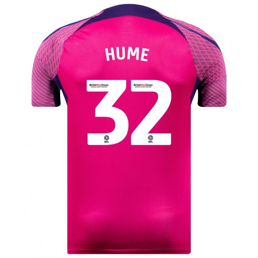 Hombre Camiseta Trai Hume #32 Morado 2ª Equipación 2023/24 La Camisa