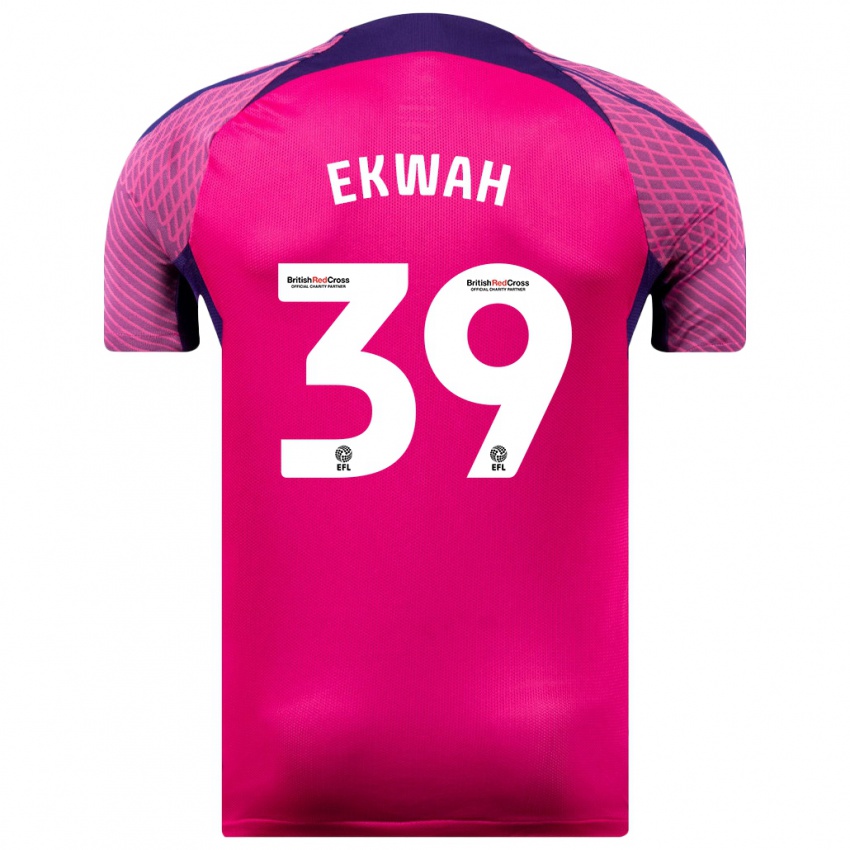 Hombre Camiseta Pierre Ekwah #39 Morado 2ª Equipación 2023/24 La Camisa
