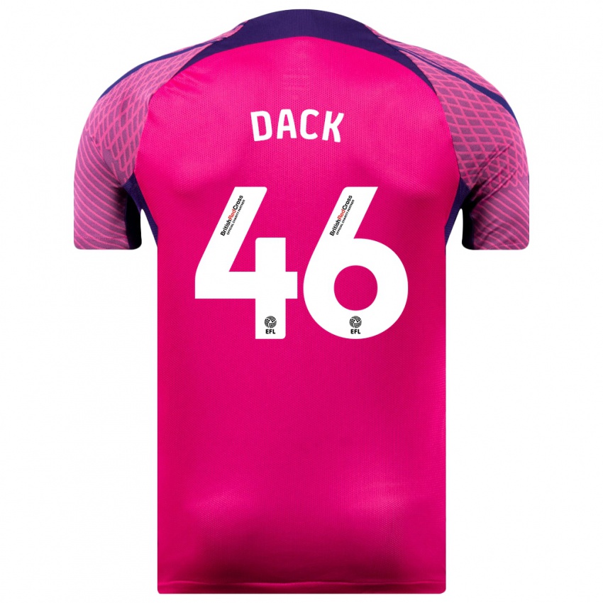 Hombre Camiseta Bradley Dack #46 Morado 2ª Equipación 2023/24 La Camisa