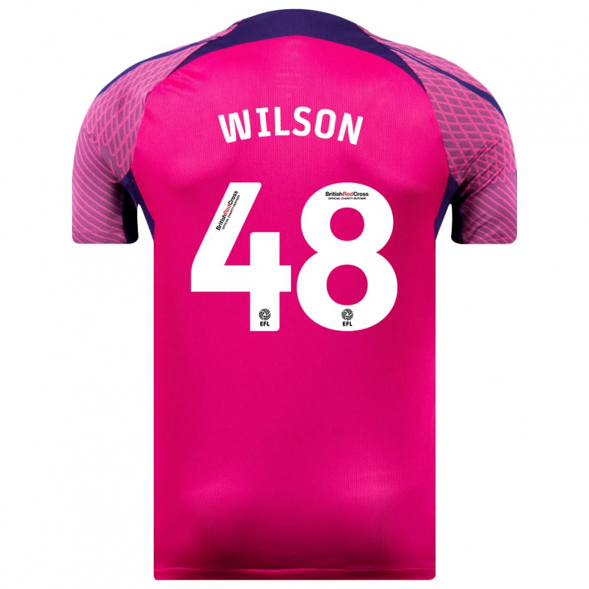Hombre Camiseta Callum Wilson #48 Morado 2ª Equipación 2023/24 La Camisa