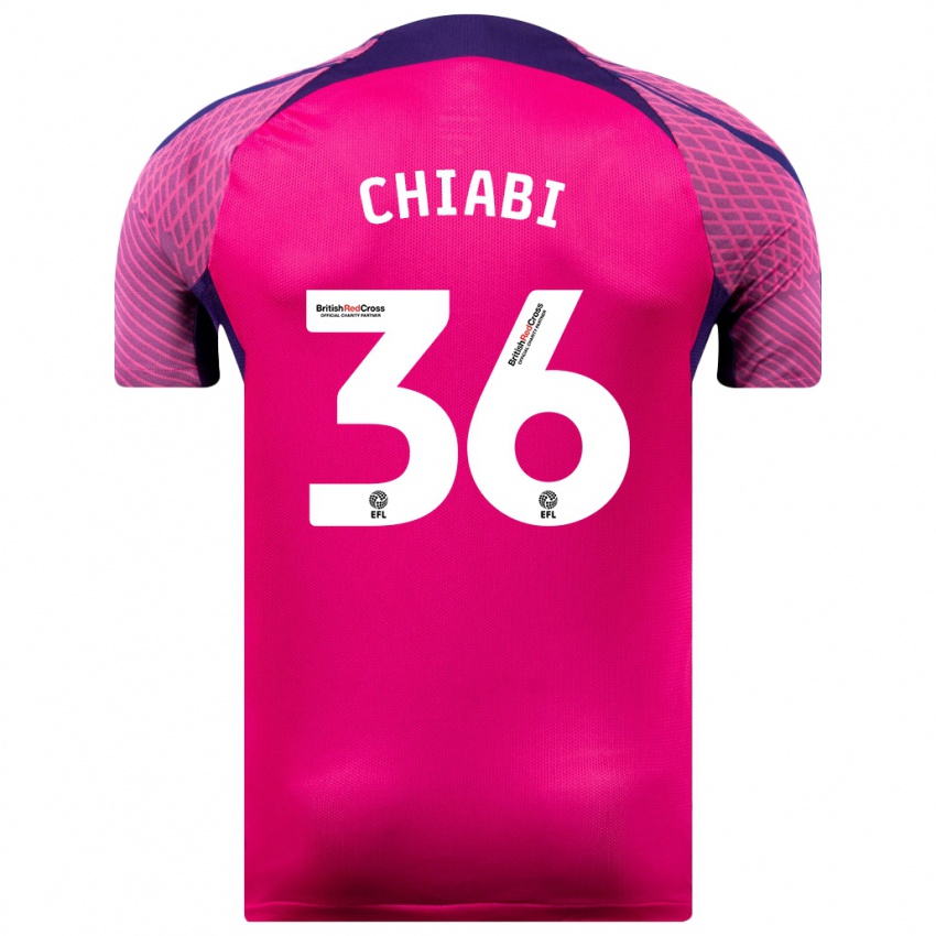 Hombre Camiseta Tom Chiabi #36 Morado 2ª Equipación 2023/24 La Camisa