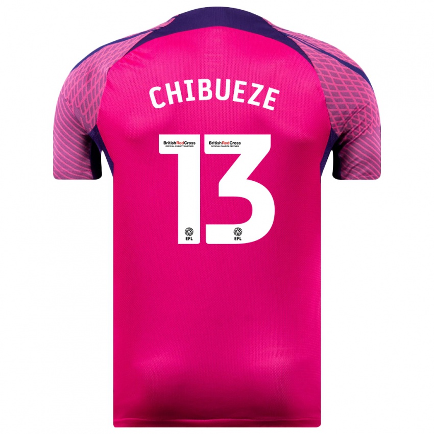 Hombre Camiseta Kelechi Chibueze #13 Morado 2ª Equipación 2023/24 La Camisa