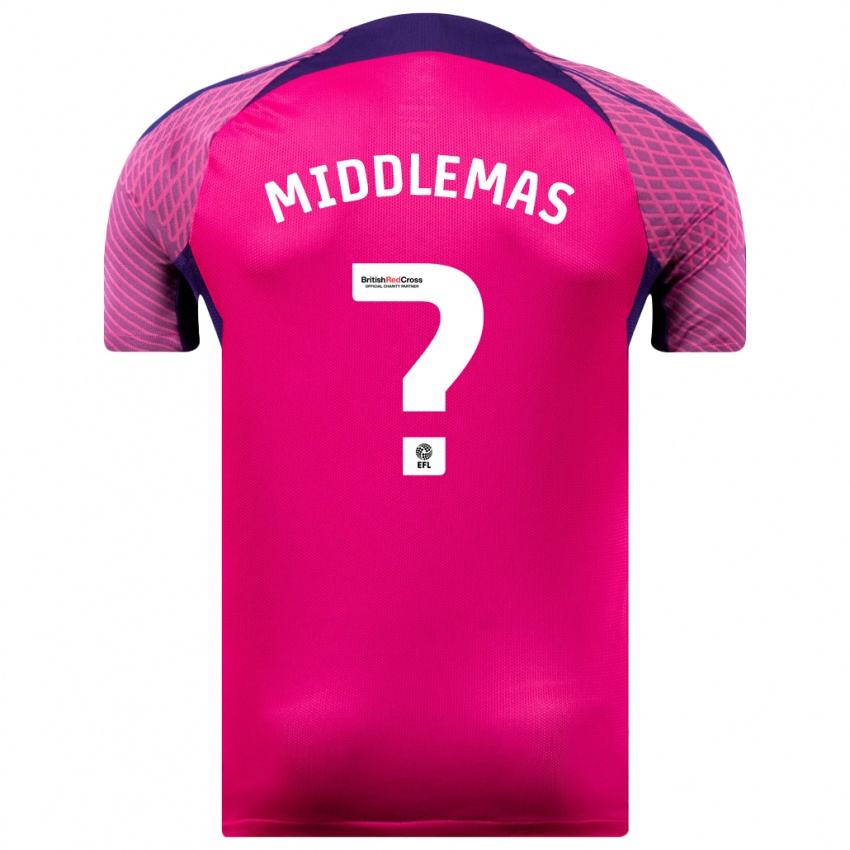 Hombre Camiseta Ben Middlemas #0 Morado 2ª Equipación 2023/24 La Camisa