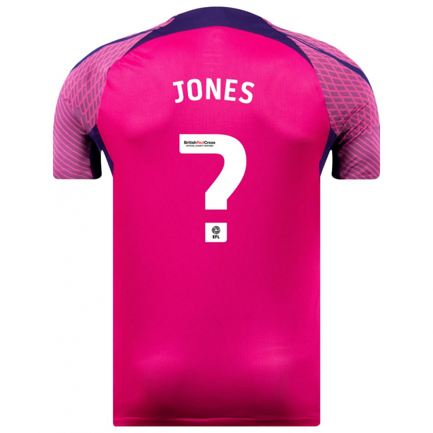 Hombre Camiseta Harrison Jones #0 Morado 2ª Equipación 2023/24 La Camisa