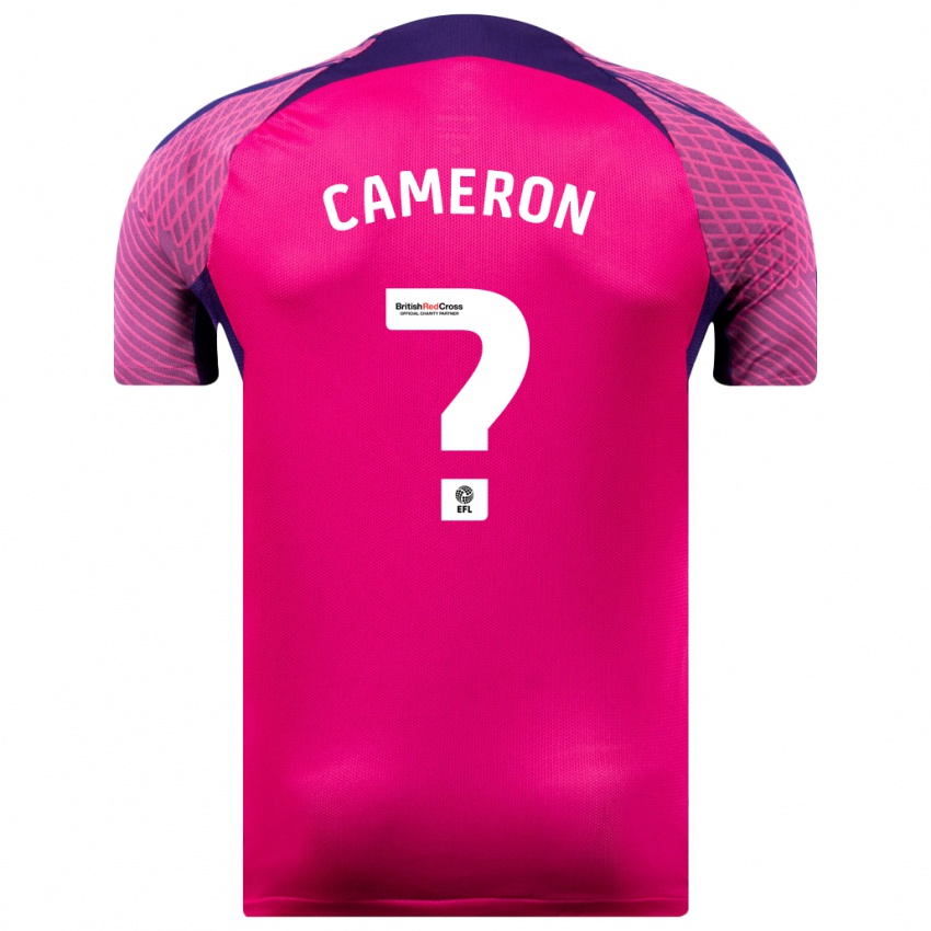 Hombre Camiseta Dan Cameron #0 Morado 2ª Equipación 2023/24 La Camisa
