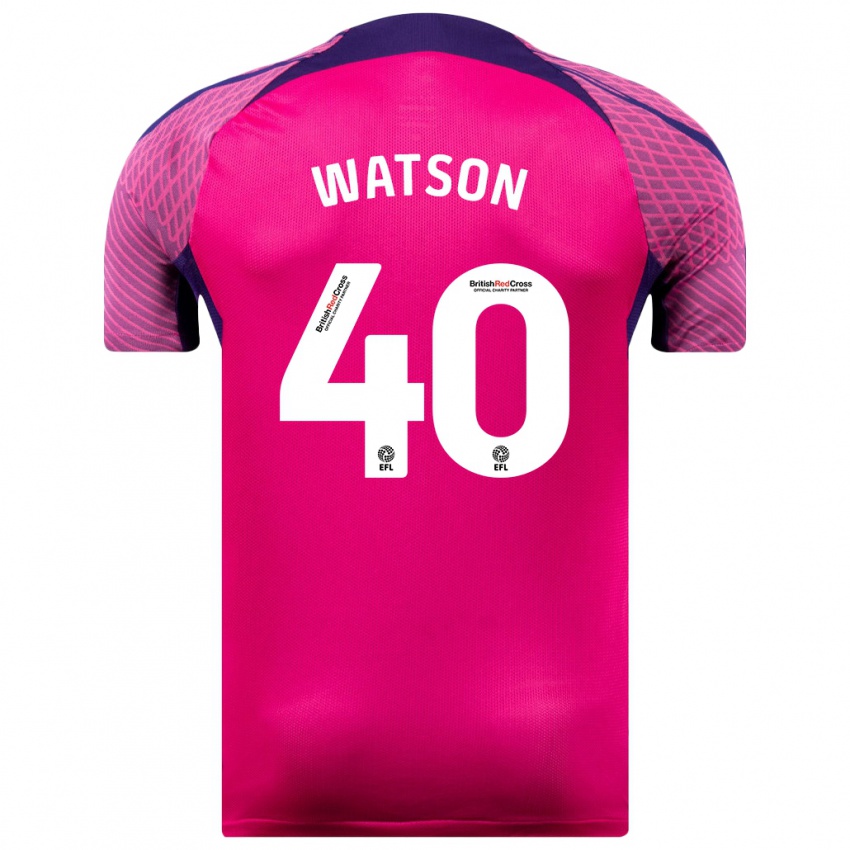 Hombre Camiseta Tom Watson #40 Morado 2ª Equipación 2023/24 La Camisa